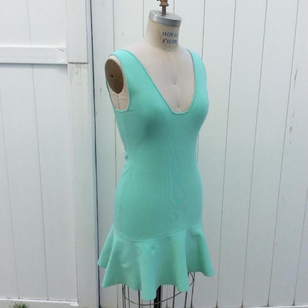 NWT Ramy Brook Pietra Knit Ruffle Dress, Size S - Picture 2 of 3